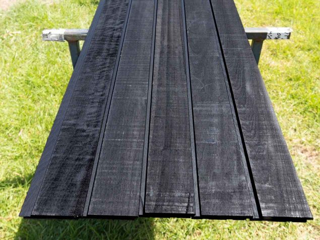 Woca Black Sawn Cladding